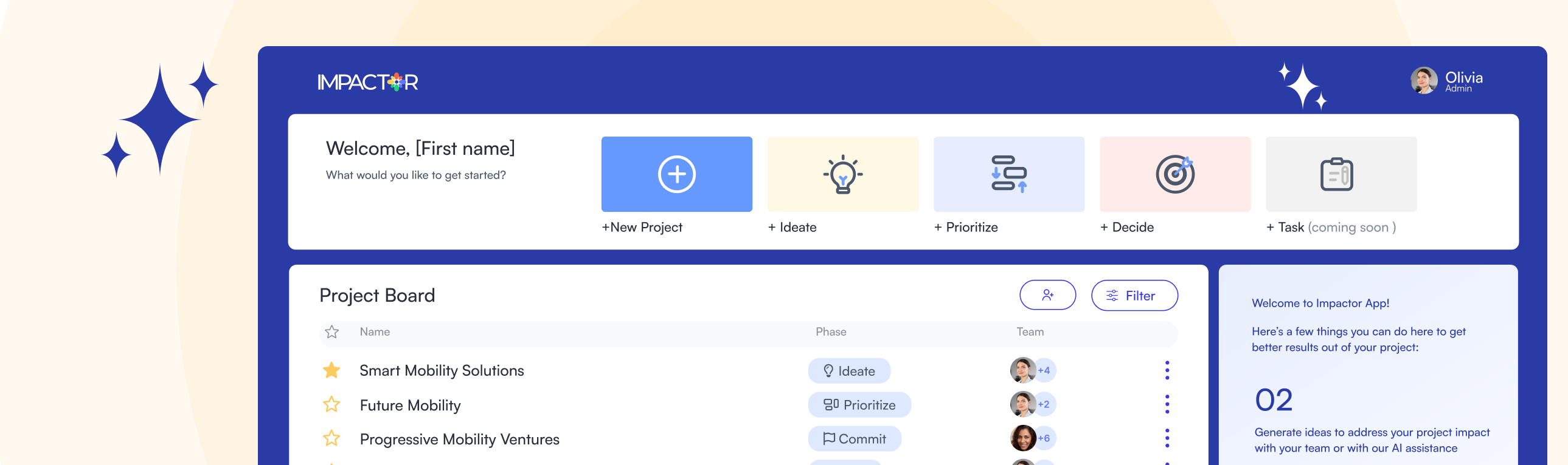 screenshot of Impactor App